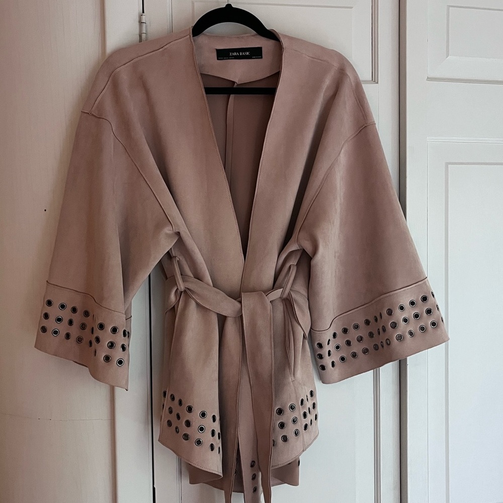 Zara Basic Suede Coat